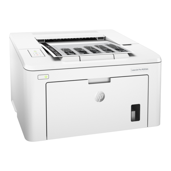 HP LaserJet Pro M203 Erste Schritte