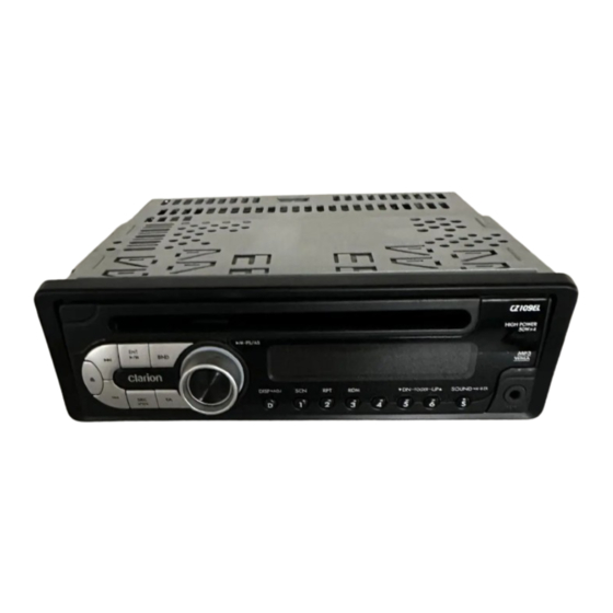 Clarion CZ109EL Bedienungsanleitung