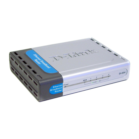 D-Link DI-604 Installationshandbuch