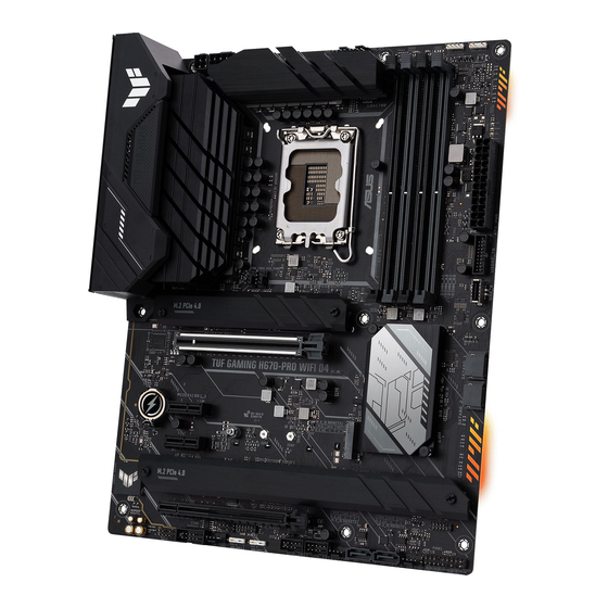 Asus TUF GAMING H670-PRO WIFI D4 Bedienungsanleitung