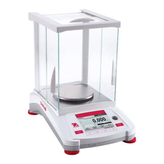 OHAUS Adventurer AX85 Bedienungsanleitung