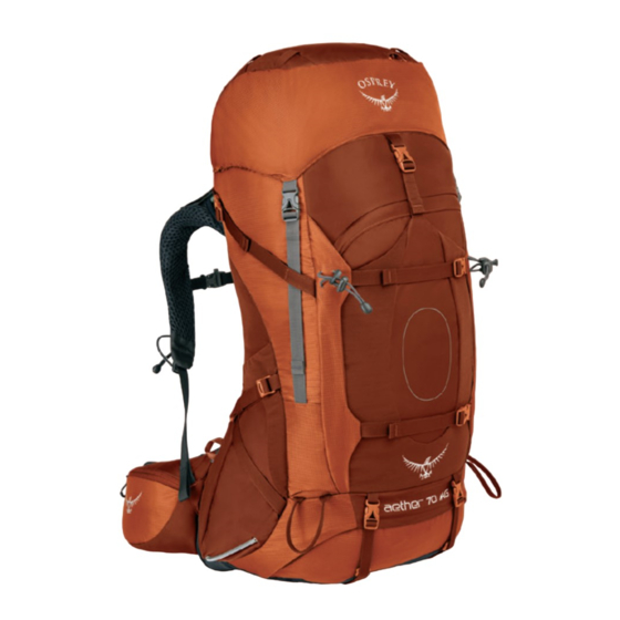 Osprey AETHER AG 85 Gebrauchsanweisung
