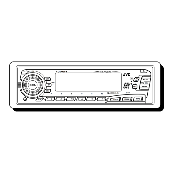 JVC KS-FX850R Bedienungsanleitung
