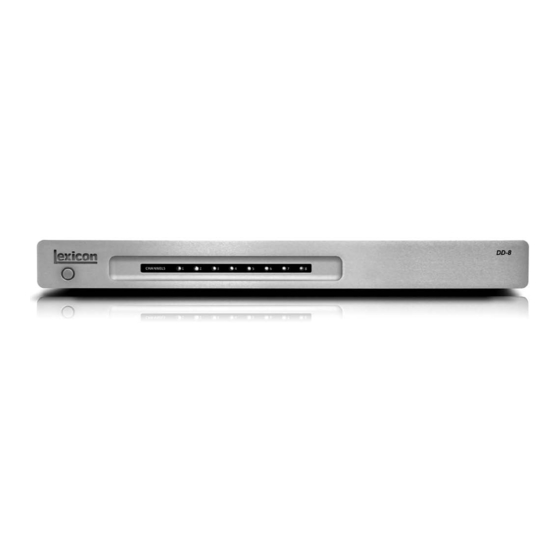 Harman Lexicon DD-serie Benutzerhandbuch