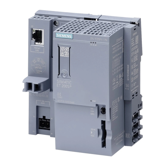 Siemens SIMATIC ET 200SP Gerätehandbuch