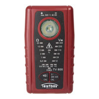 TESTBOY TV 800 Bedienungsanleitung