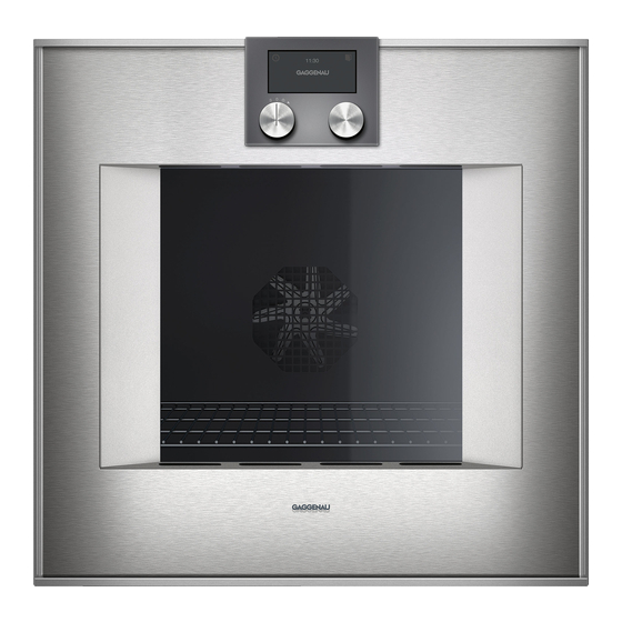 Gaggenau BO 420 2 Serie Gebrauchsanleitung