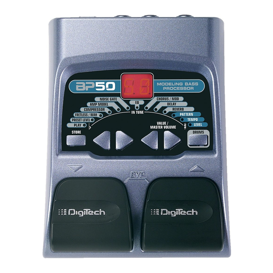 DigiTech BP50 Anleitung