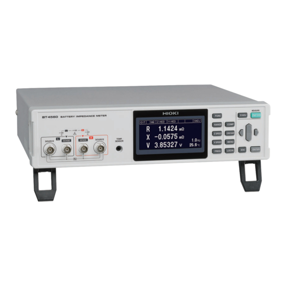 Hioki BT4560 Bedienungsanleitung