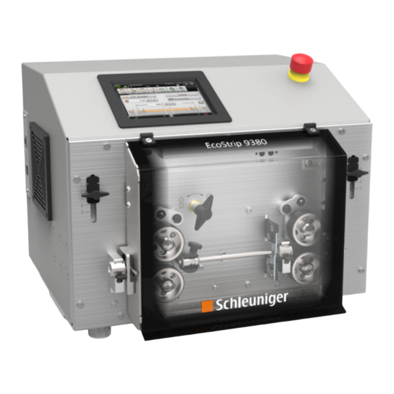 Schleuniger EcoStrip 9380 Handbuch