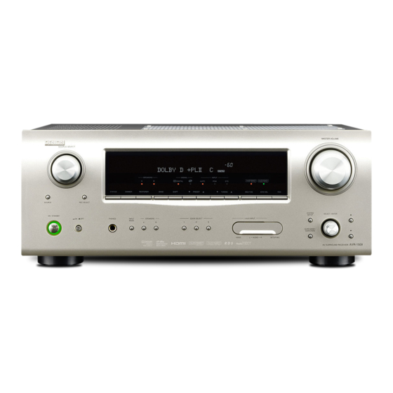 Denon AVR-1509 Handbücher