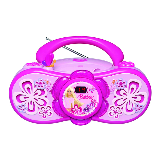 LEXIBOOK Barbie Boombox RCD150BB Bedienungsanleitung