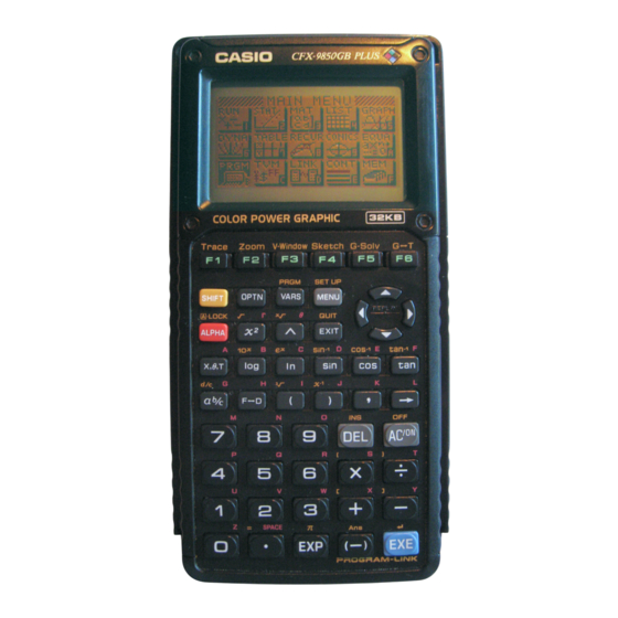 Casio CFX-9850GB PLUS Bedienungshinweise