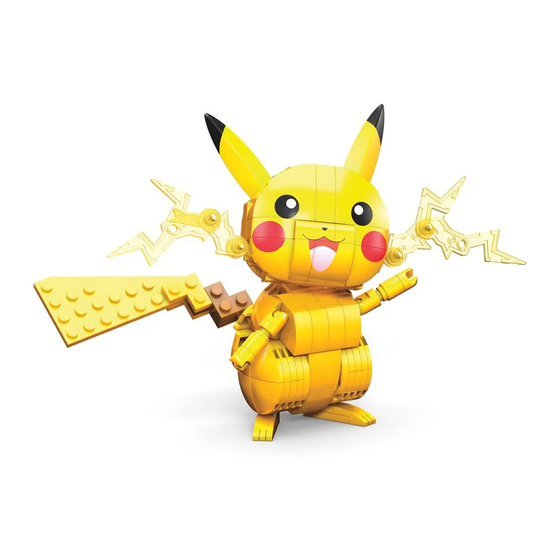 Mega BUILD & SHOW PIKACHU Bedienungsanleitung