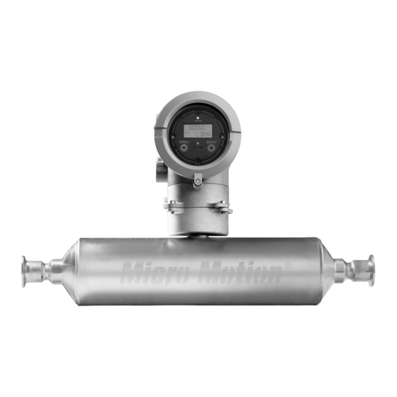 Emerson Micro Motion T Produkthandbuch