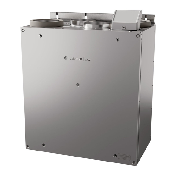 SystemAir SAVE VTR 100/B Bedienungsanleitung