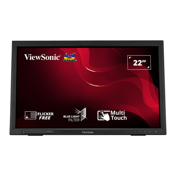 ViewSonic TD2223-2 Bedienungsanleitung