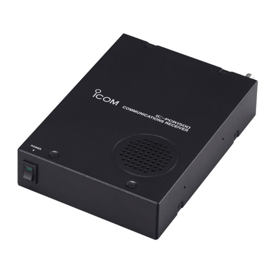 Icom IC-PCR1500 Bedienungsanleitung