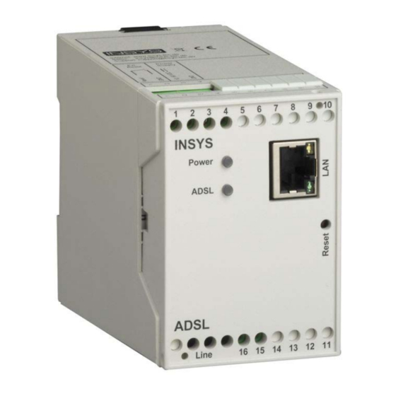 INSYS ADSL 1.0 Benutzerhandbuch