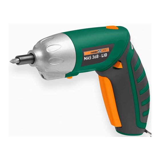 MEISTER CRAFT MAS 36B LIO Originalbetriebsanleitung