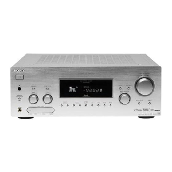Sony STR-DB895D Schnellinstallationsanleitung