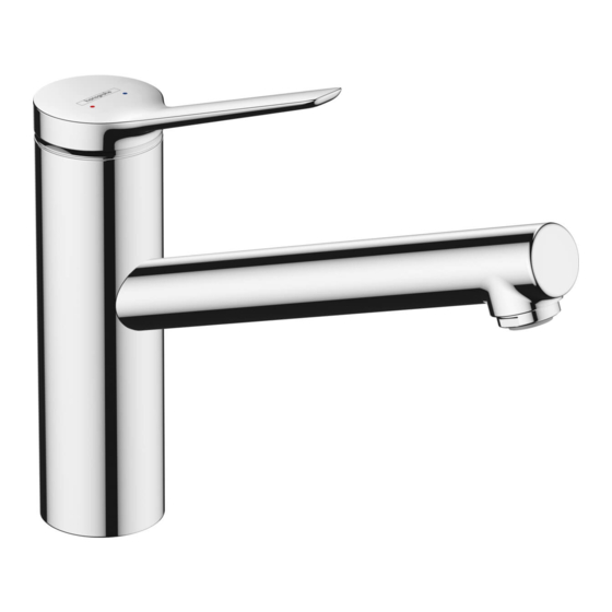 HANSGROHE Zesis M33 150 1jet 74802 Serie Gebrauchsanleitung, Montageanleitung