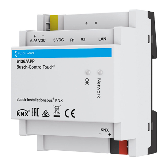 Busch-Jaeger Busch-ControlTouch 6136/APP Produkthandbuch