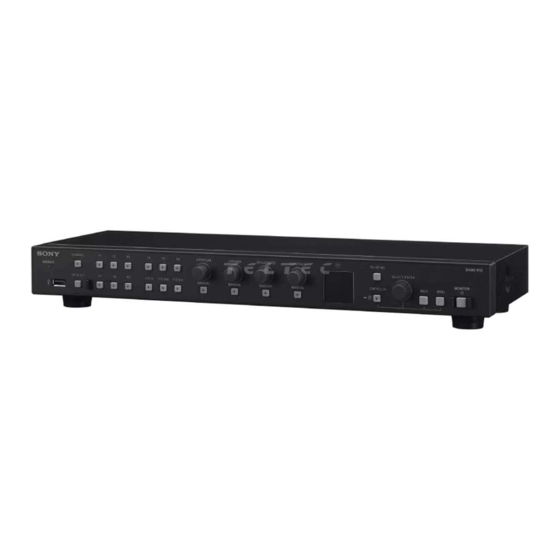 Sony BVMK-R10 Bedienungsanleitung