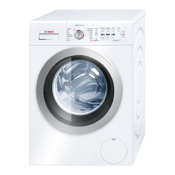 Bosch WAY32740FG Gebrauchs- Und Aufstellanleitung