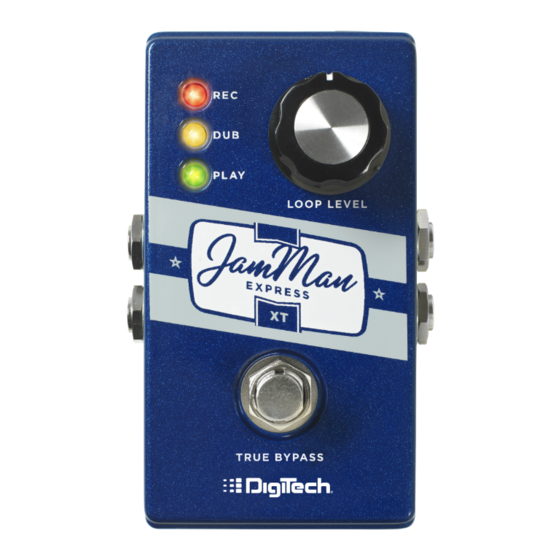 DigiTech JamMan Express XT Bedienungshandbuch