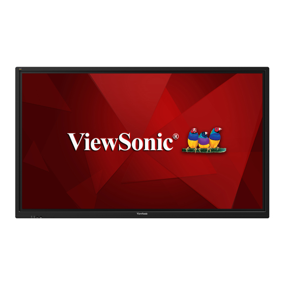ViewSonic IFP7500 Bedienungsanleitung