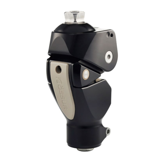Ossur BALANCE KNEE CONTROL Bedienungsanleitung
