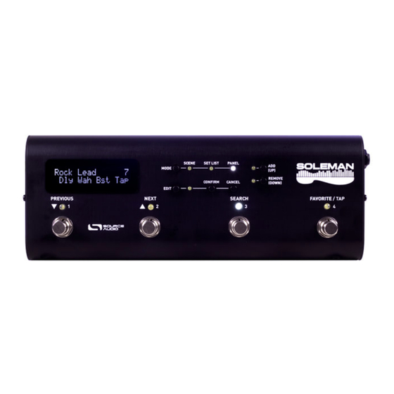Source Audio SOLEMAN Schnellstart
