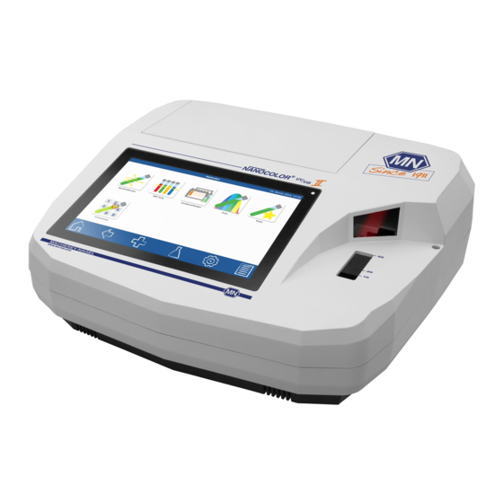 MACHEREY-NAGEL Smart photometry NANOCOLOR VIS II Handbuch