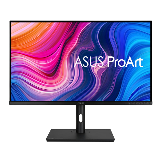 Asus ProArt PA328CGV Serie Bedienungsanleitung