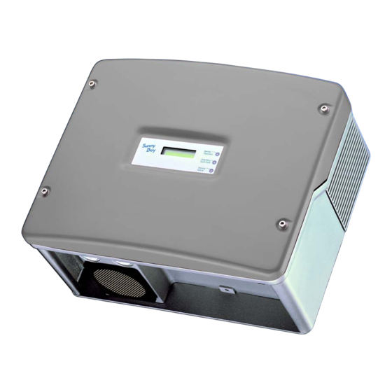 SMA SUNNY BOY 3300 Installationsanleitung