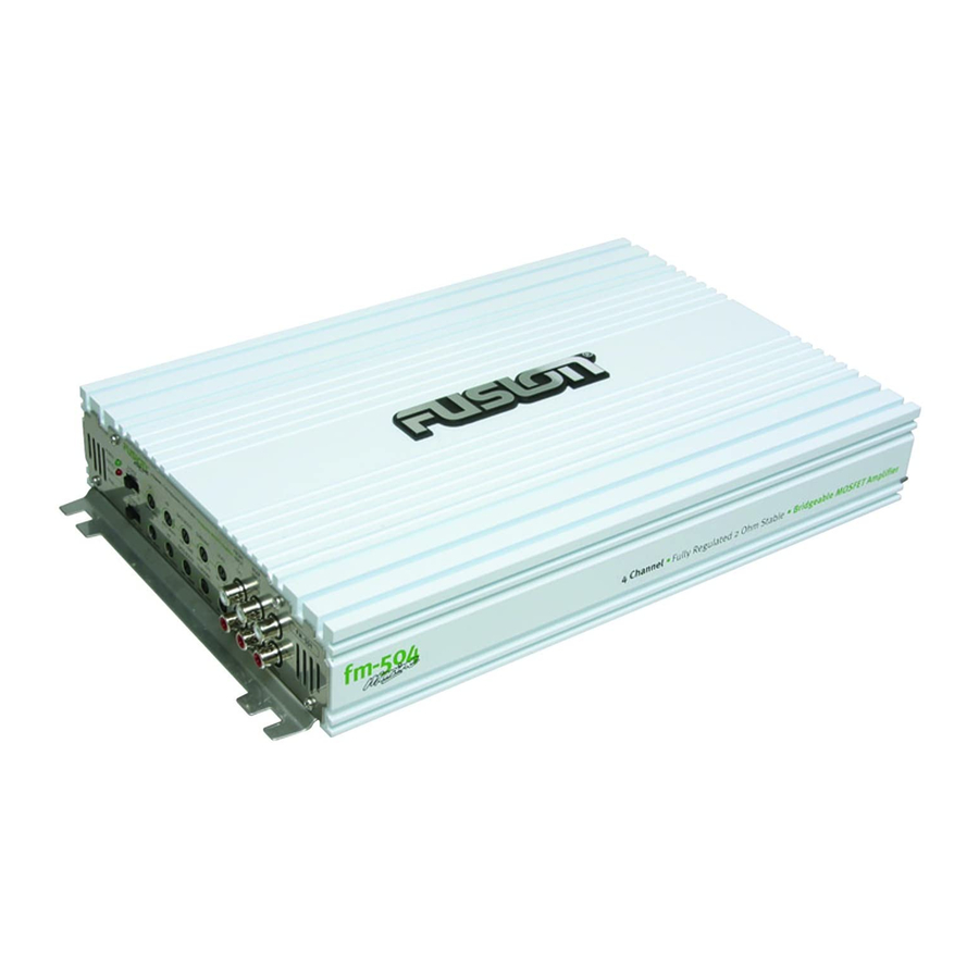 Fusion FM-504 Installationsanleitung