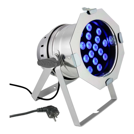 Cameo PAR 64 LED CAN Bedienungsanleitung