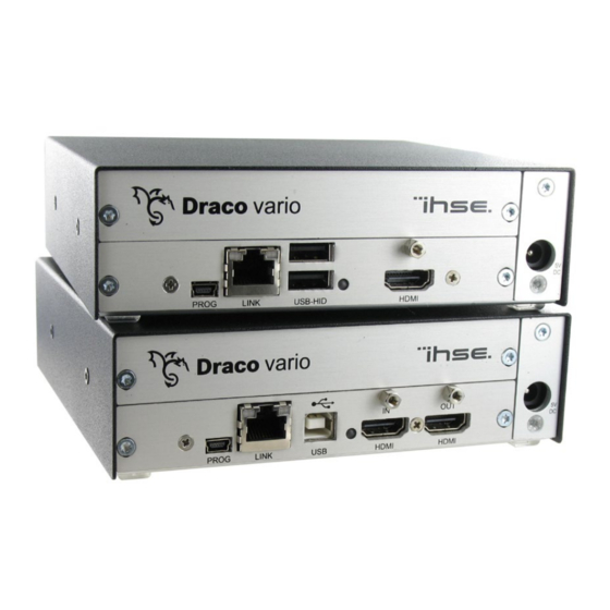 Ihse Draco vario 481 Serie Benutzerhandbuch