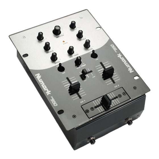Numark DM950 Schnellaufbauanleitung