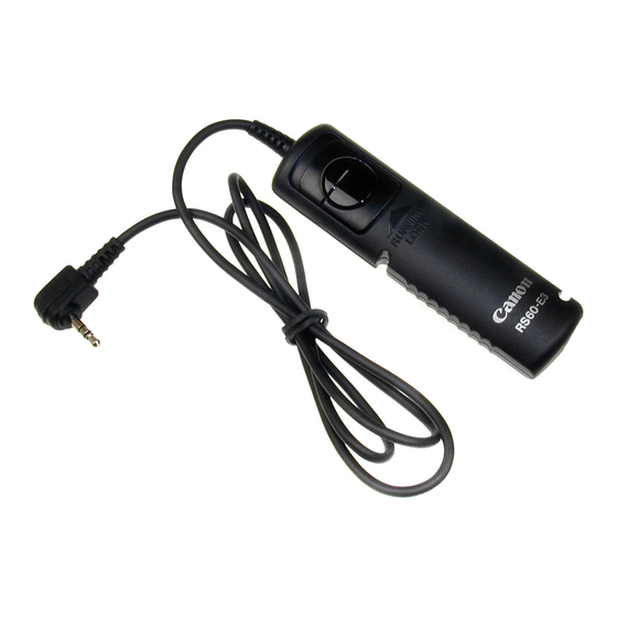 Canon RS-60E3 Bedienungsanleitung
