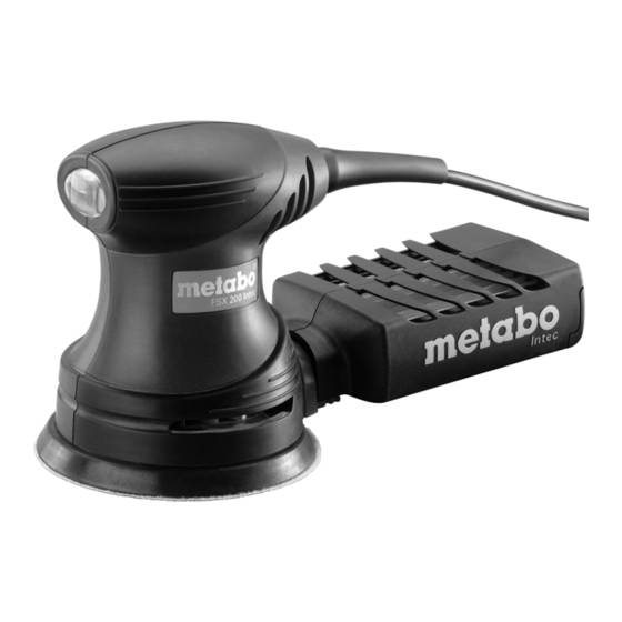 Metabo FSX 200 Intec Originalbetriebsanleitung