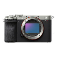 Sony alpha 7CR Einführungsanleitung