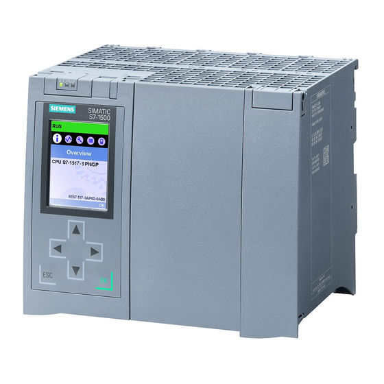 Siemens SIMATIC S7-1500 Produktinformation