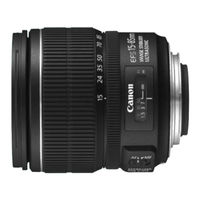 Canon EF-S15-85mm f/3.5-5.6 IS USM Bedienungsanleitung