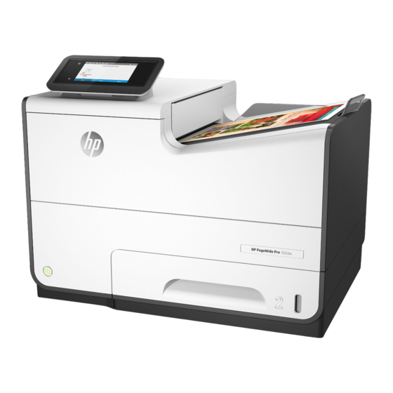 HP PageWide Pro 552dw series Benutzerhandbuch