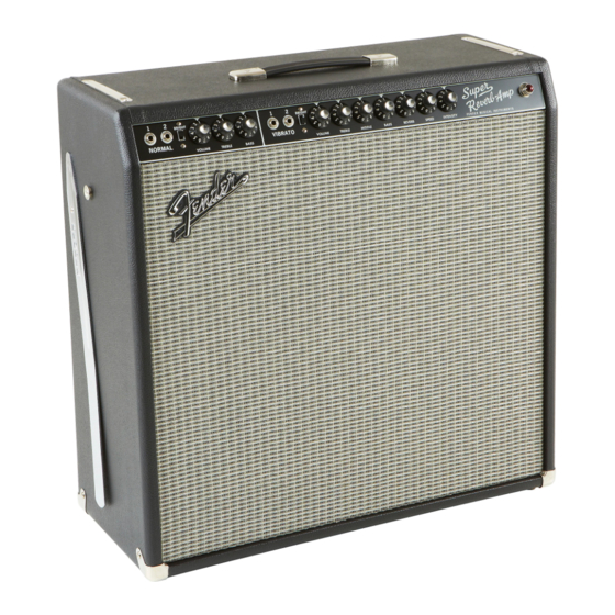 Fender 65 SUPER REVERB Handbücher