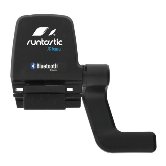 Runtastic Speed & Cadence Sensor Bedienungsanleitung