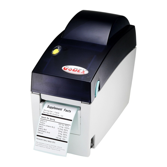 Godex EZDT2 Bedienungsanleitung