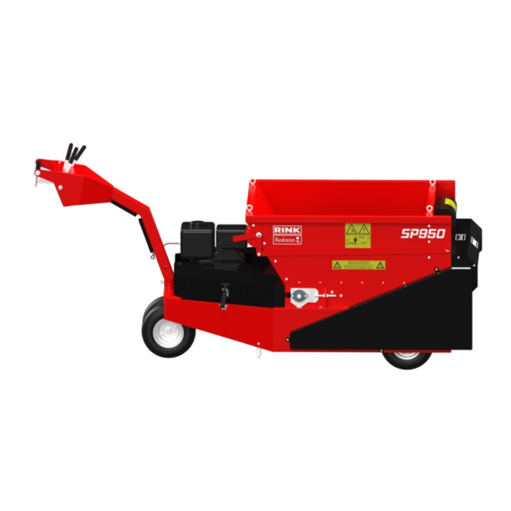 Redexim RINK SP950 Bedienungsanleitung Und Teileliste